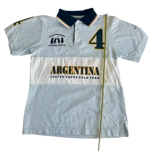ARGENTINA CUATRO TACOS POLO TEAM SHIRT COLLARED #4 SIZE XS EQUESTRIAN HORSE RIDE - Picture 3 of 15